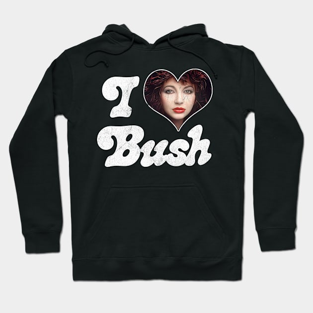 Vintage Style Kate Bush Fan Art Hoodie by DankFutura